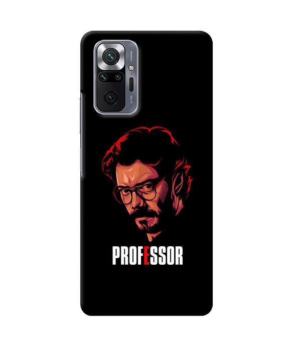 Money Heist Professor Sketch Redmi Note 10 Pro Back Cover