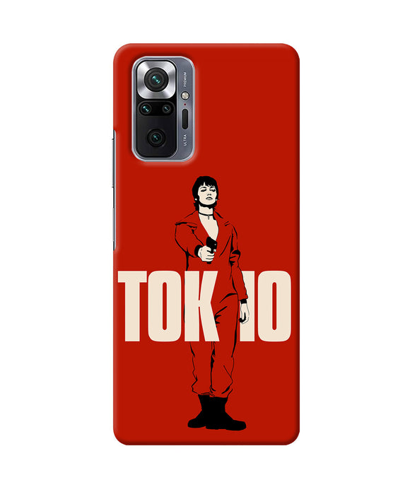 Money Heist Tokyo With Gun Redmi Note 10 Pro Back Cover
