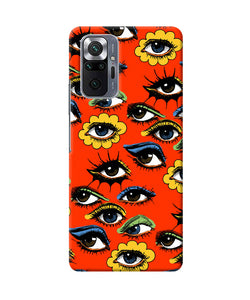 Abstract eyes pattern Redmi Note 10 Pro Back Cover