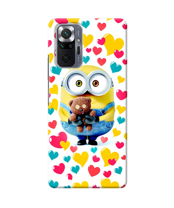 Minion teddy hearts Redmi Note 10 Pro Back Cover