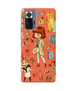 Canvas little girl print Redmi Note 10 Pro Back Cover