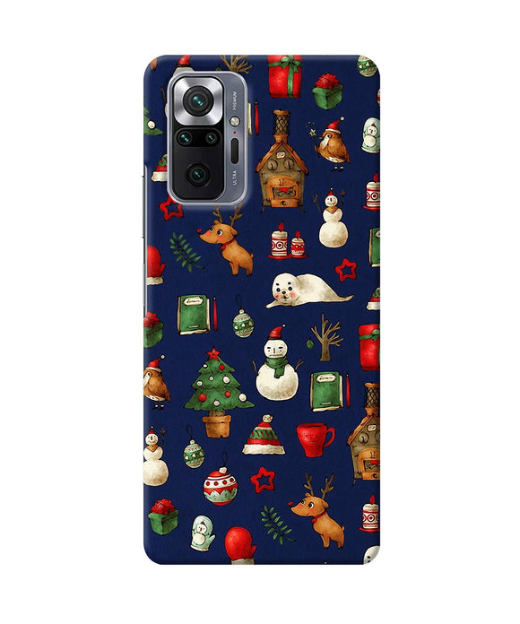 Canvas christmas print Redmi Note 10 Pro Back Cover