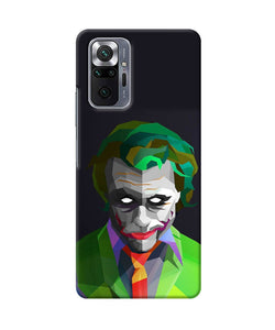 Abstract dark knight joker Redmi Note 10 Pro Back Cover