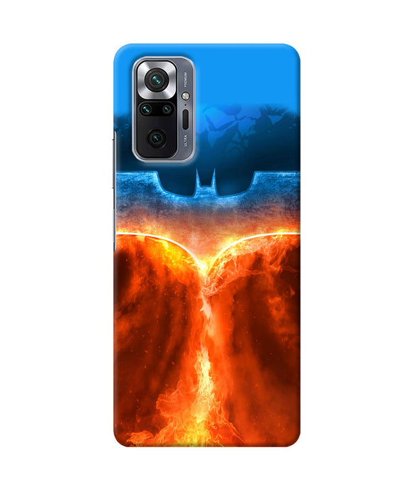 Burning batman logo Redmi Note 10 Pro Back Cover