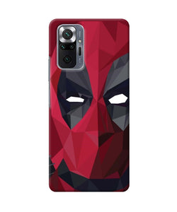 Abstract deadpool mask Redmi Note 10 Pro Back Cover