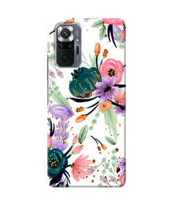 Abstract flowers print Redmi Note 10 Pro Back Cover