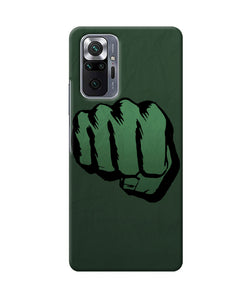 Hulk smash logo Redmi Note 10 Pro Back Cover