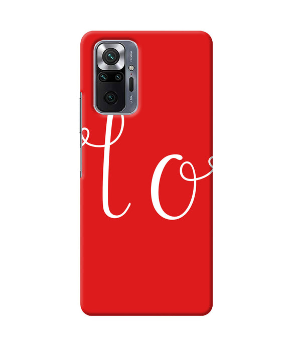 Love one Redmi Note 10 Pro Back Cover