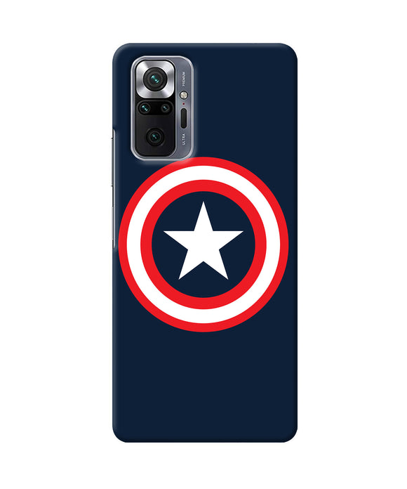 Captain america logo Redmi Note 10 Pro Back Cover