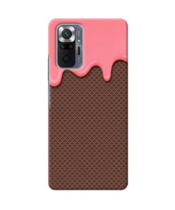 Waffle cream biscuit Redmi Note 10 Pro Back Cover