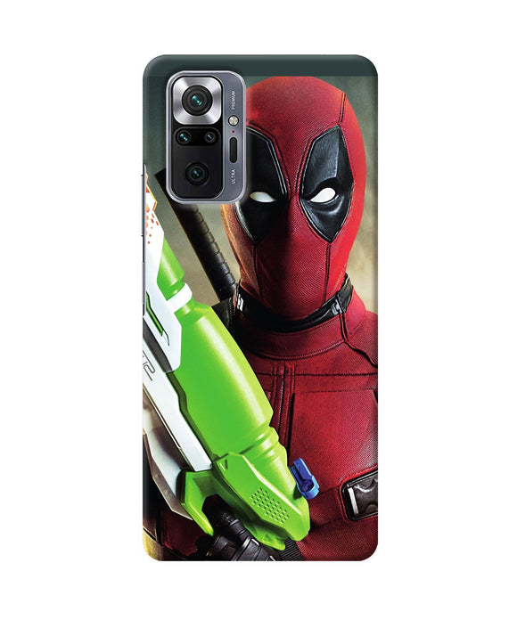 Deadpool funny gun Redmi Note 10 Pro Back Cover