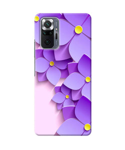 Violet flower craft Redmi Note 10 Pro Back Cover