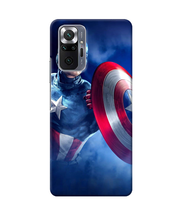 Captain america on sky Redmi Note 10 Pro Back Cover