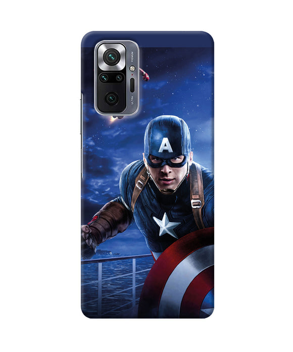 Captain with ironman Redmi Note 10 Pro Back Cover