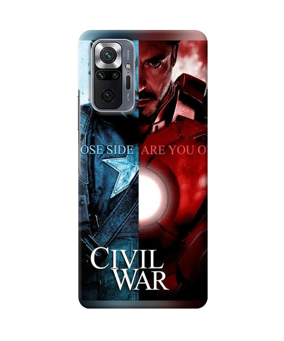 Civil war Redmi Note 10 Pro Back Cover