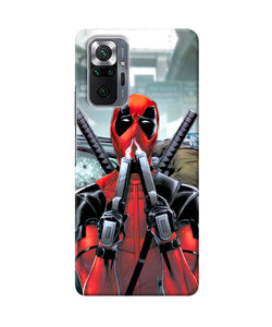 Deadpool with gun Redmi Note 10 Pro Back Cover