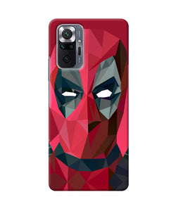 Abstract deadpool full mask Redmi Note 10 Pro Back Cover