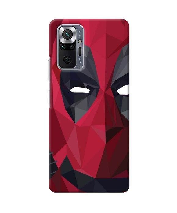 Abstract deadpool half mask Redmi Note 10 Pro Back Cover