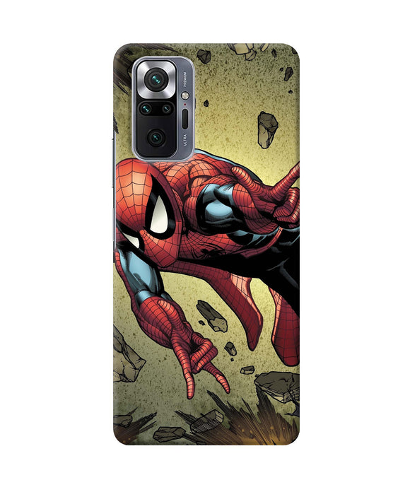 Spiderman on sky Redmi Note 10 Pro Back Cover