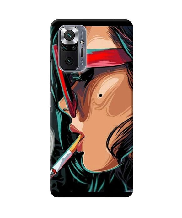 Smoking girl Redmi Note 10 Pro Back Cover