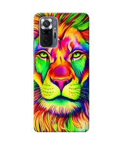 Lion color poster Redmi Note 10 Pro Back Cover