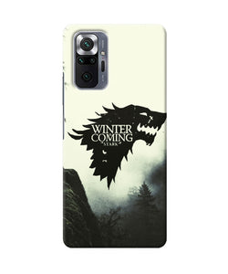 Winter coming stark Redmi Note 10 Pro Back Cover