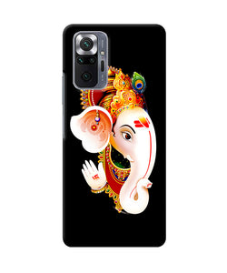 Lord ganesh face Redmi Note 10 Pro Back Cover