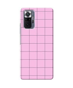 Pink square print Redmi Note 10 Pro Back Cover