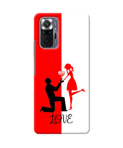 Love propose red and white Redmi Note 10 Pro Back Cover