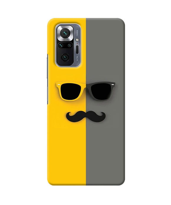 Mustache glass Redmi Note 10 Pro Back Cover