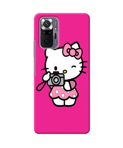 Hello kitty cam pink Redmi Note 10 Pro Back Cover