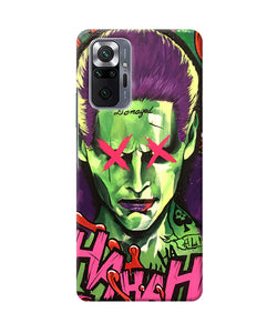 Damaged joker anim Redmi Note 10 Pro Back Cover