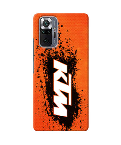 KTM black spray Redmi Note 10 Pro Back Cover