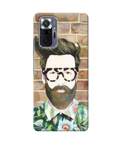 Beard man with glass Redmi Note 10 Pro Back Cover