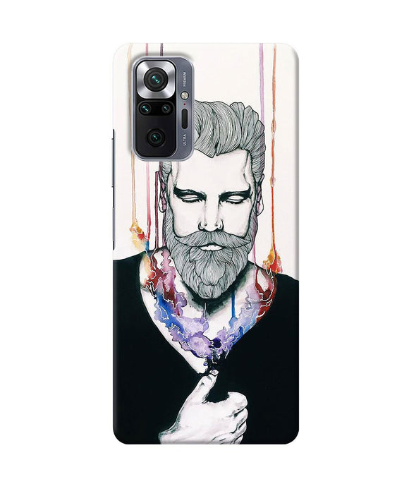 Beard man character Redmi Note 10 Pro Back Cover