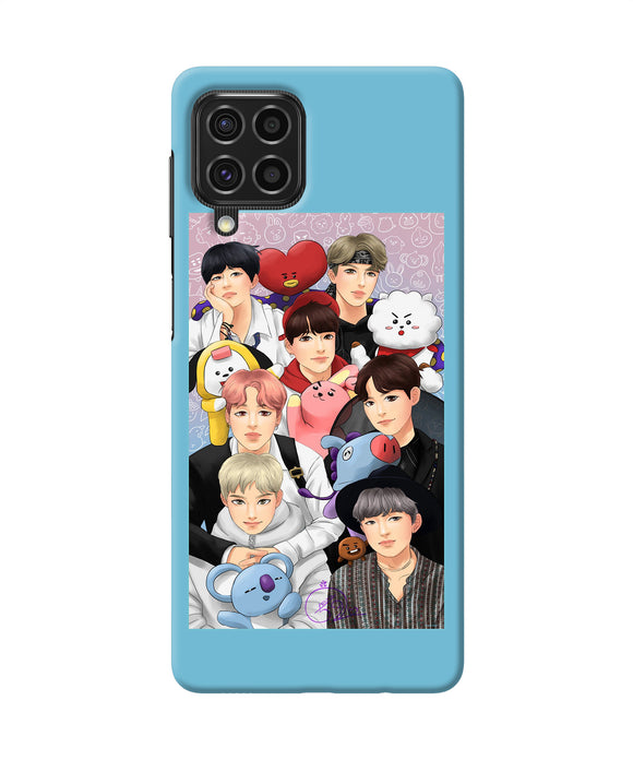 BTS with animals Samsung F62 Back Cover