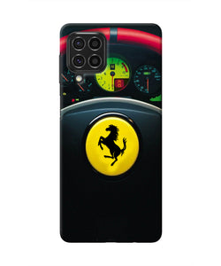 Ferrari Steeriing Wheel Samsung F62 Real 4D Back Cover