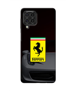 White Ferrari Samsung F62 Real 4D Back Cover