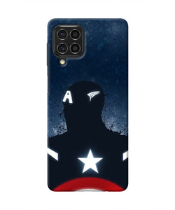 Captain america Shield Samsung F62 Real 4D Back Cover