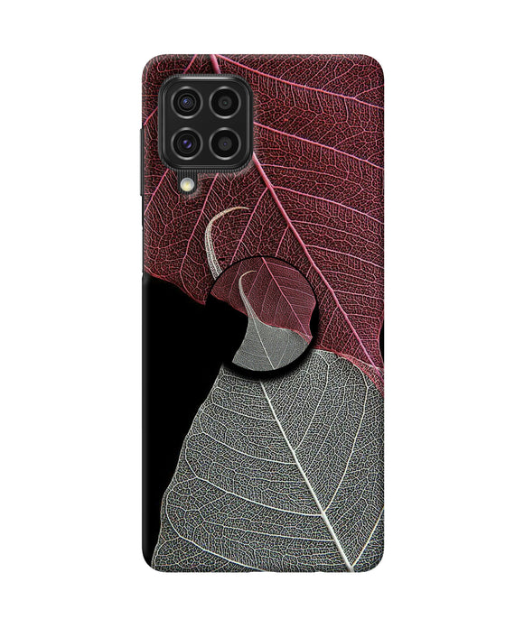 Leaf Pattern Samsung F62 Pop Case