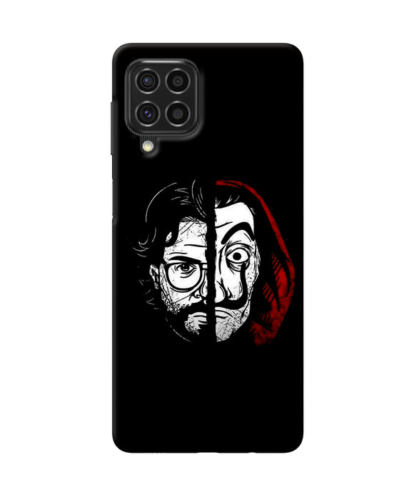 Money Heist Professor Mask Sketch Samsung F62 Back Cover