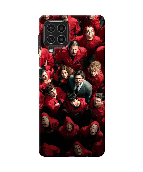 Money Heist Professor with Hostages Samsung F62 Back Cover