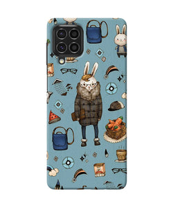 Canvas rabbit print Samsung F62 Back Cover