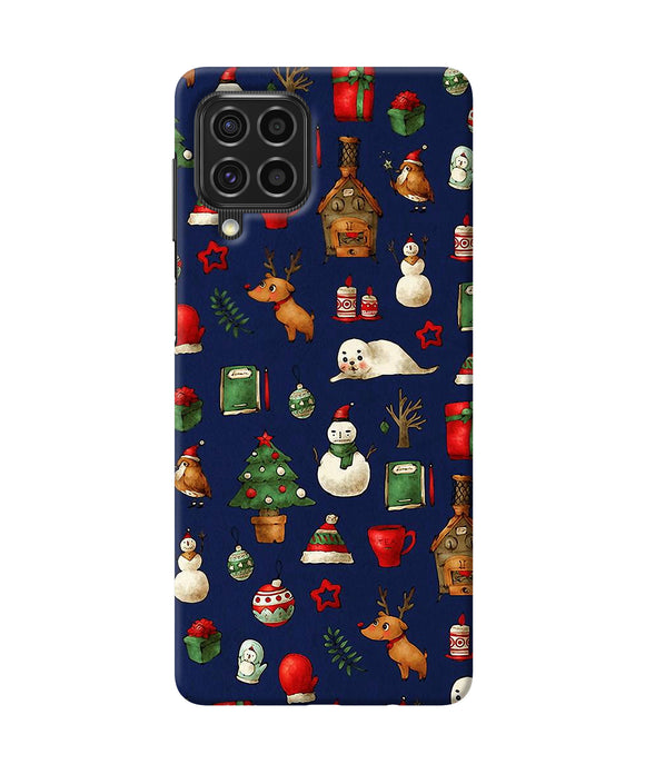 Canvas christmas print Samsung F62 Back Cover