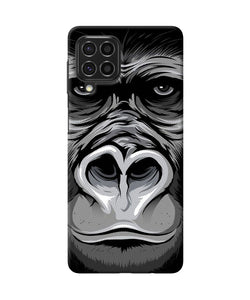 Black chimpanzee Samsung F62 Back Cover