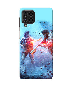 Pubg water fight Samsung F62 Back Cover