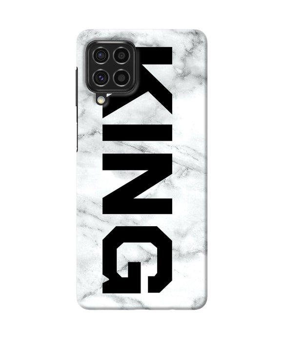 King marble text Samsung F62 Back Cover