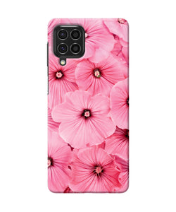 Pink flowers Samsung F62 Back Cover