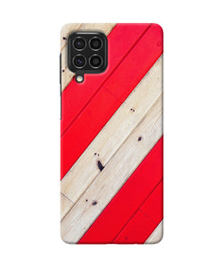 Abstract red brown wooden Samsung F62 Back Cover