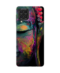 Buddha face painting Samsung F62 Back Cover